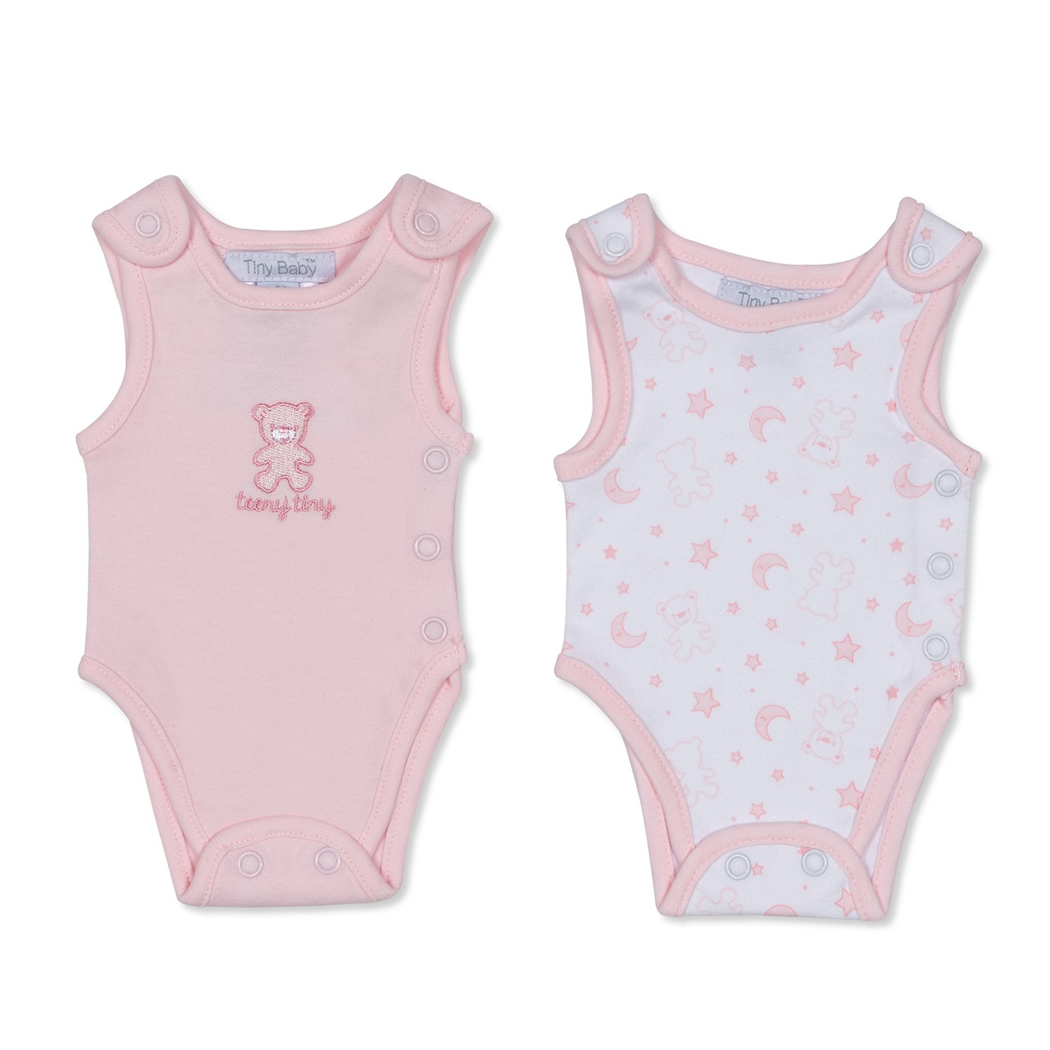 Premature 2 Pack Body Vests Pink Tiny Baby Incubator Vests Bodysuits