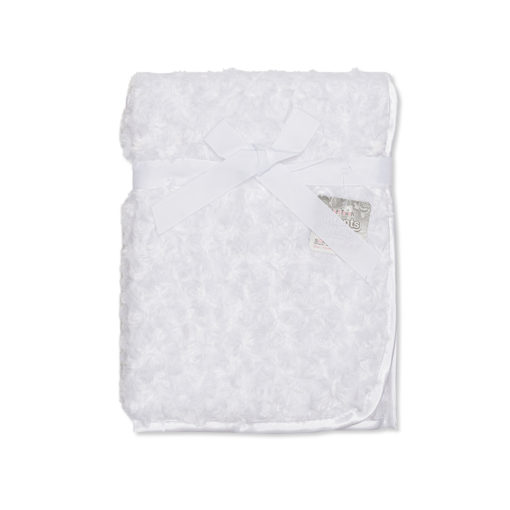 Rose Fur Blanket/Wrap White