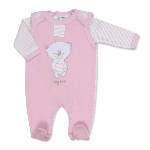 Girls Pink Tiny Bear Outfit with Vest