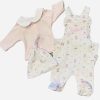 Girls Flower Dungaree Outfit