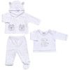 Unisex White and Grey Stars Outfit