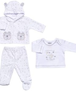 Unisex White and Grey Stars Outfit